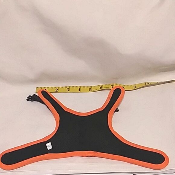 Niteangel Rabbit Harness Adjustable Soft with Elastic Leash Black Orange size S - Picture 11 of 14
